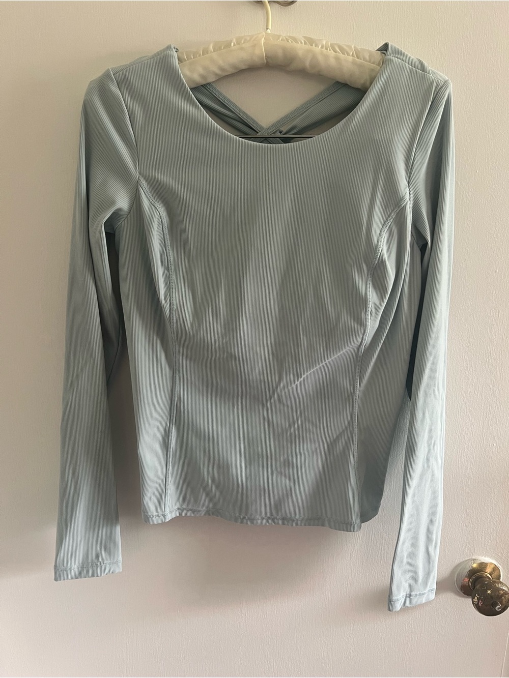 Sweaty Betty Long Sleeve Ribbed Yoga Top Size S